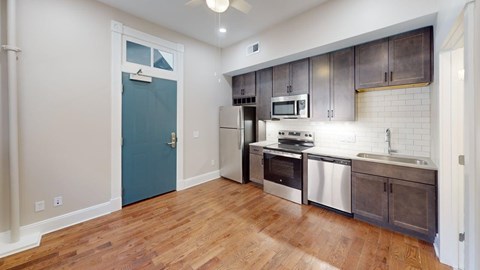 Floor plan for studio, 1 bath, 256 sqft